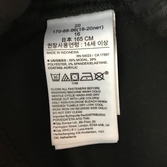 NWOT Gap Teen Black Pants Size 20/Women’s S/M Stretch Sky High 90s Loose - Picture 8 of 12